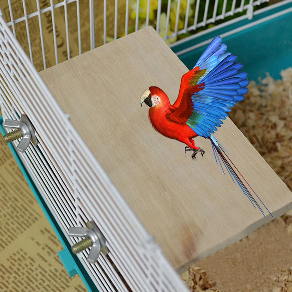 Cage Easy Install Pet Supplies Hanging Home Gift Practical Parakeet Wood Parrot Bird Stand Platform | Дом и сад
