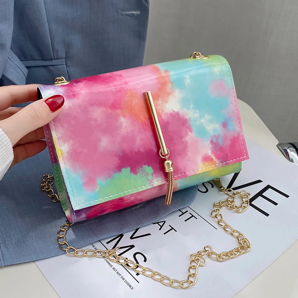 

Недорогие женские сумки с бесплатной доставкой, трендовая 2021 сумка с краской, дизайнерская сумка через плечо с кисточкой, женские сумки, кош...