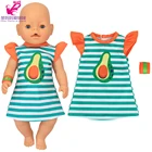 Одежда для куклы подходит для ребенка 43 см, джинсы футболка для куклы, платье для куклы 18 дюймов