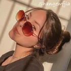 Очки солнцезащитные женские круглые, винтажные брендовые модные UV400, 2020