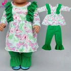 Одежда для кукол, платье с длинными рукавами, подходит для 43 см, одежда для новорожденных, 18, Американская Одежда для кукол