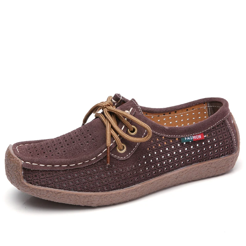 2019 летние женские лоферы Кожаные Замшевые туфли на плоской подошве