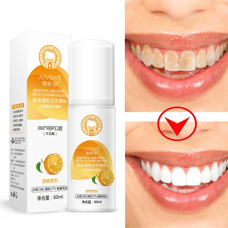 

Beautiful And Fresh Teeth Cleaning Mousse Pure Natural Tooth Brushing Whitener Detoxifying Dental Oral Hygiene Teeth Whitening