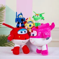 super wings plush new 5 kinds of stuffed super wings airplane collection gift kid toys transformation for children