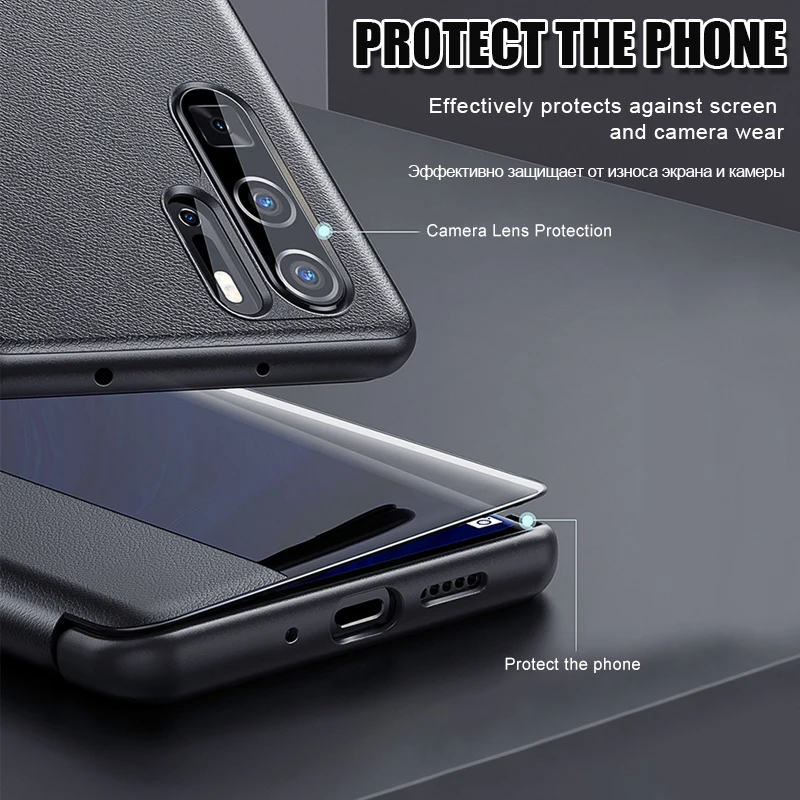 Роскошный кожаный флип-чехол для huawei P30 P20 Lite Pro Honor 8x противоударный чехол для huawei mate 20 Pro 20 X Smart View чехол