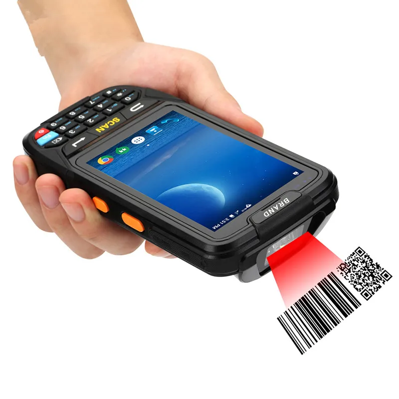Handheld Barcode Scanner 2D PDF417 Scanner Android 7.0 4000mAh Battery Wireless Mobile Terminal For Inventory System
