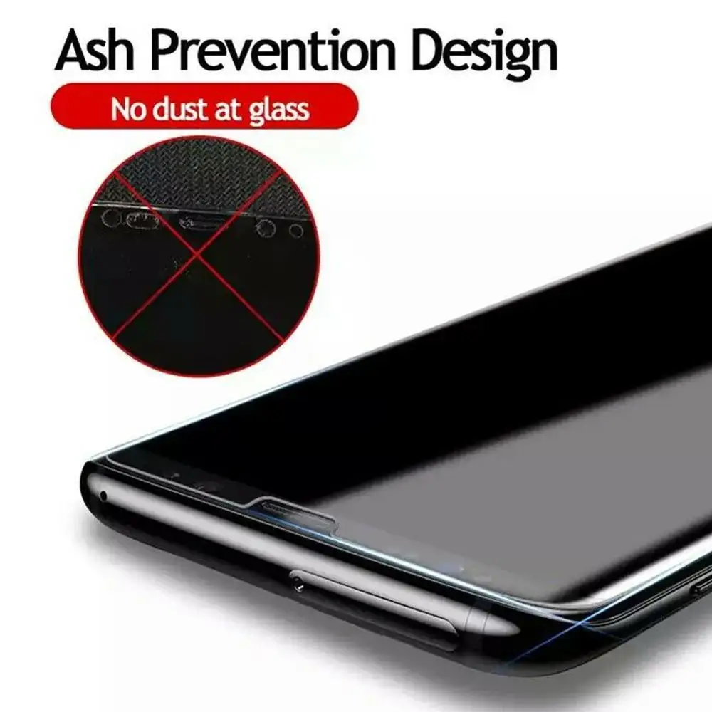 Закаленное Стекло Nano с жидкостью универсальное для iPhone X XS Max XR Xiaomi защита экрана