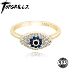 TOPGRILLZ 2021 Новое кольцо со сглаза женское кольцо из 100% стерлингового серебра 925 пробы винтажное очаровательное женское ювелирное изделие для свадьбы и подарка
