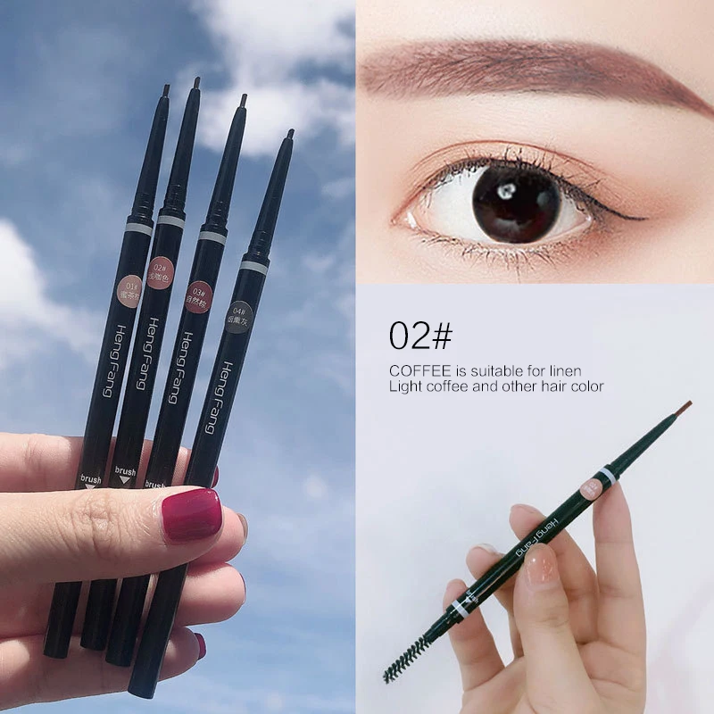 

1PC Eyebrow Pencil Tint Cosmetics Natural Long Lasting Paint Waterproof Black Brown Ultra Fine Eyebrow Pencil Makeup TSLM2