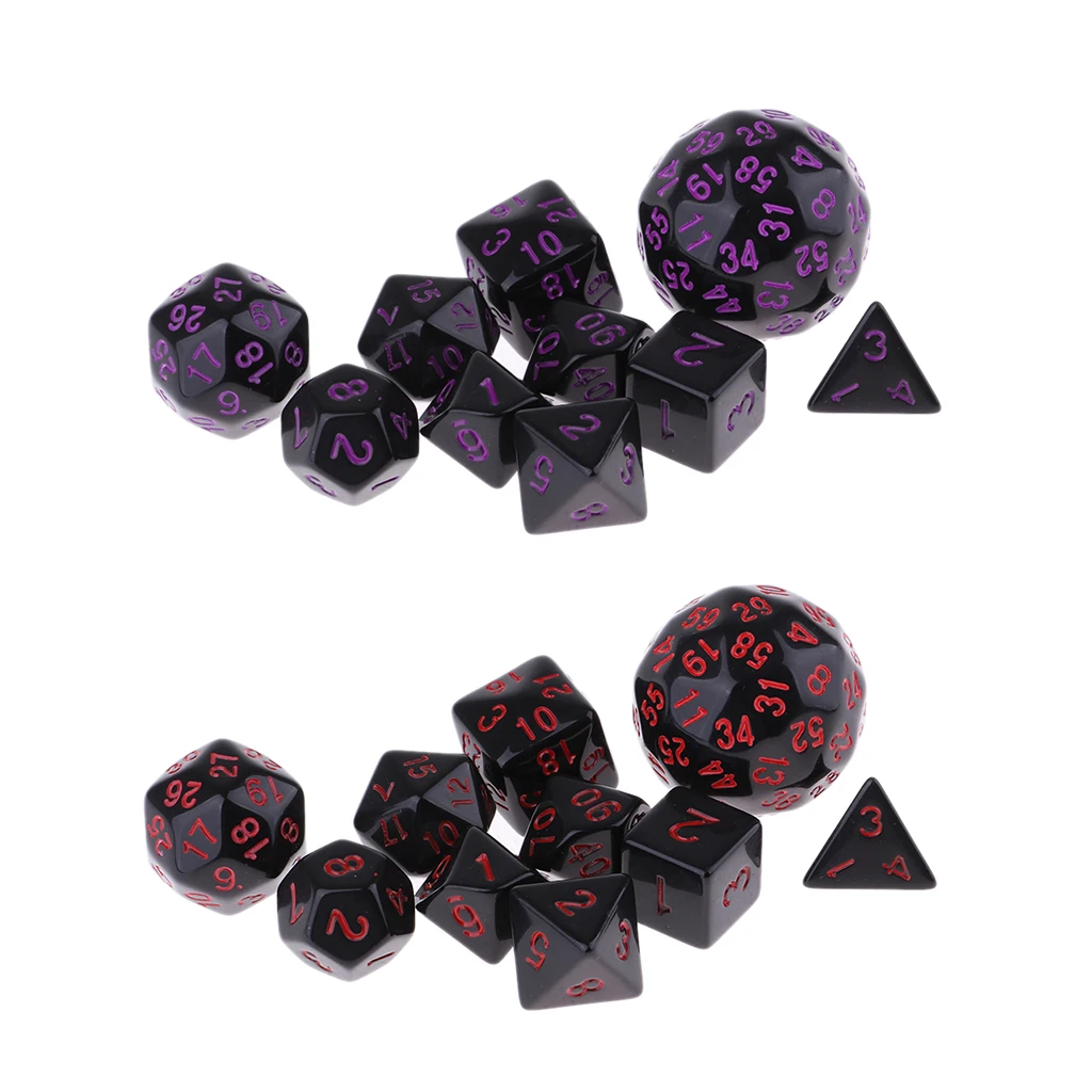 20 шт. акриловые многогранные кости аксессуары для настольной игры D &amp TRPG MTG |