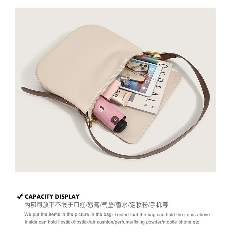 

2021 Popular New French Fashion Women's Bag Leisure One Shoulder Messenger Bag