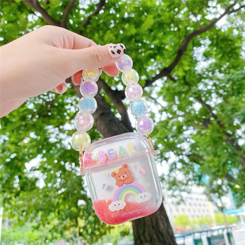 Чехол Dynamic Liquid для AirPod2 чехол с блестками жидким мультяшным медведем AirPod 2