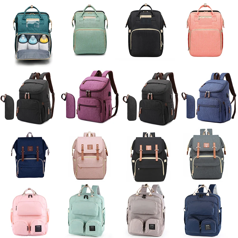 

Backpack Mommy bag pregnant woman bag to send changing pad multifunctional waterproof outdoor travel baby care diaper bag