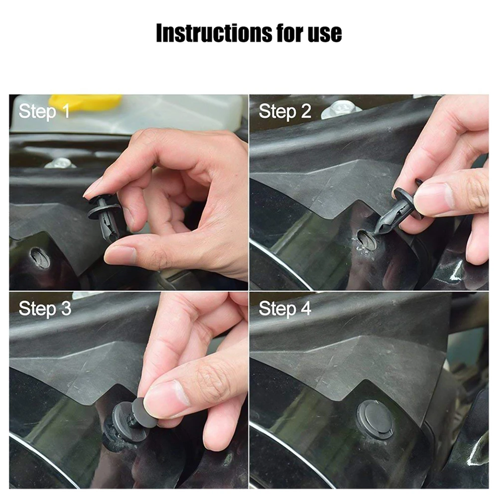 350 шт. Авто Push булавки заклепки отделка клип Панель средства ухода за кожей