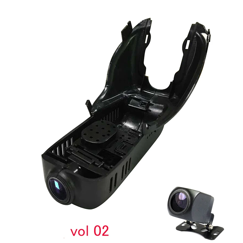Volvo02 Dual Len 1080P HD Автомобильный Wifi DVR приложение управление для Volvo XC60 Высокая Настройка низкая версия 2009 2010 2012 2013 регистратор Dash dvr - Название цвета: Volvo02 Dual Len