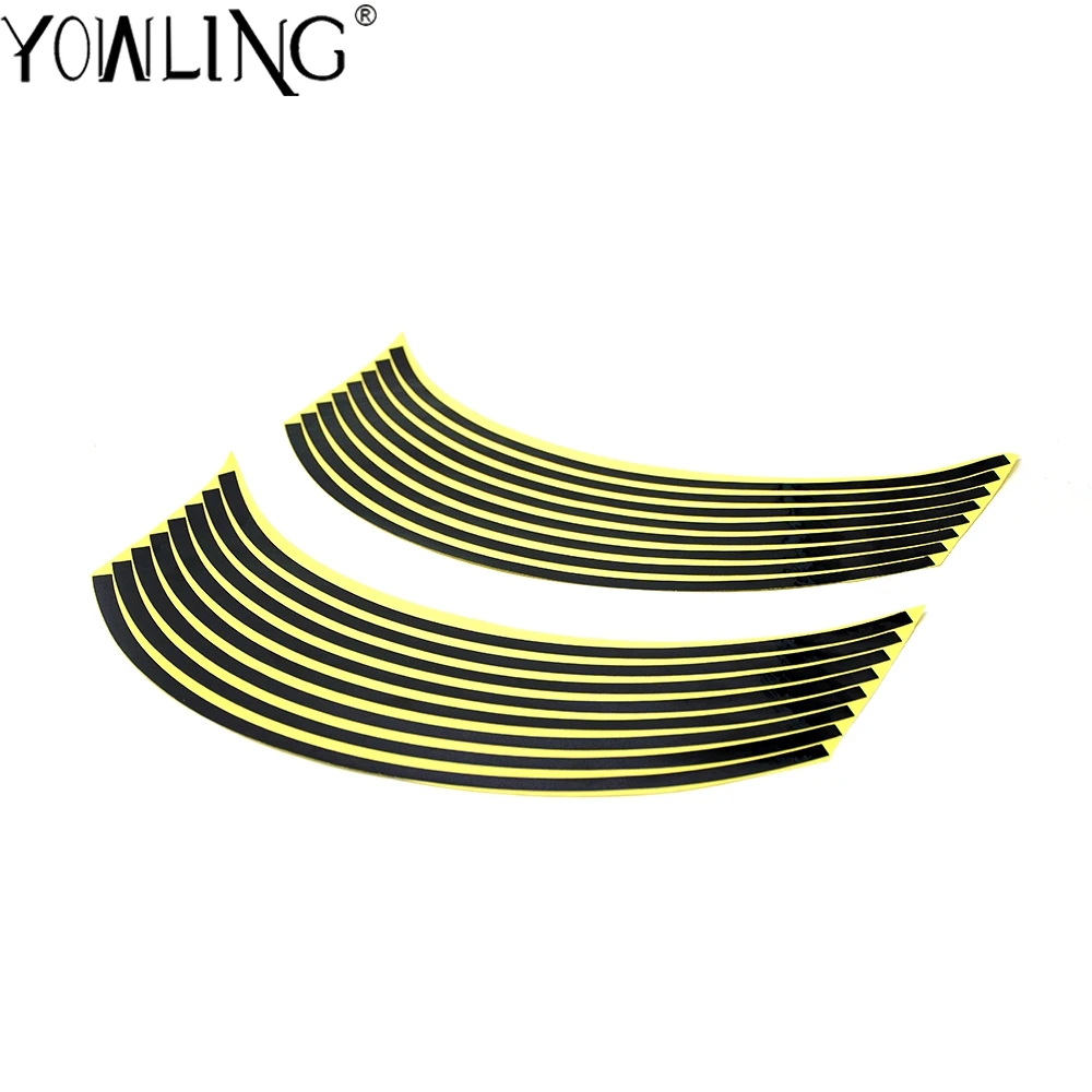 16 полос колеса наклейка светоотражающая обод полоса Лента Велосипед Мотоцикл 17 18