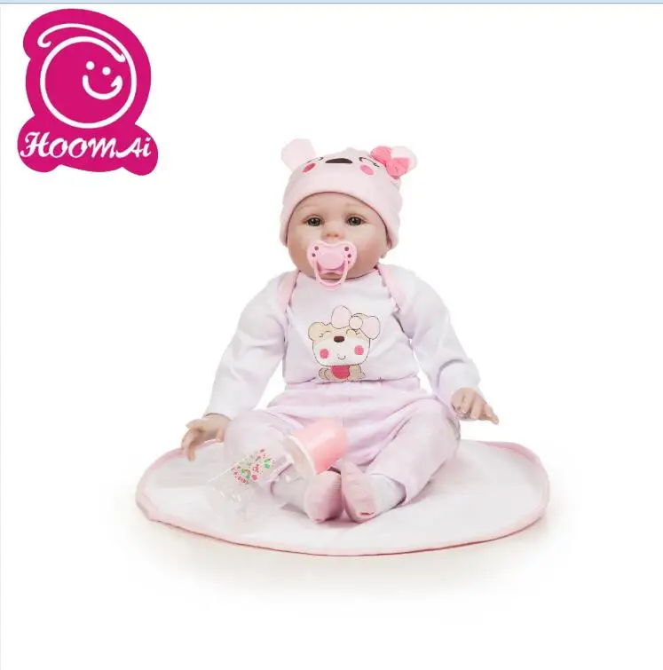 

Мягкая силиконовая игрушка для детей, милая мягкая виниловая кукла, Реалистичная детская игрушка для ясельного возраста, 18 дюймов 48 см