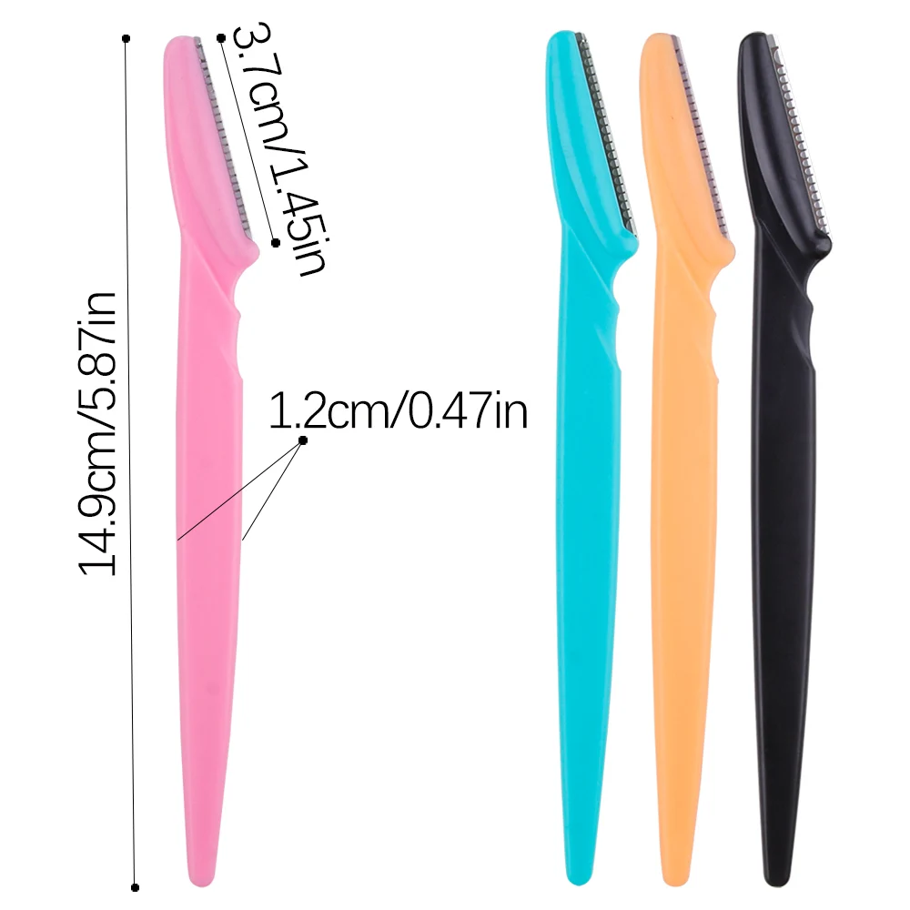 

10Pcs Eyebrow Trimmer Blade Shaver Portable Face Razor Eye Brow Epilation Hair Removal Cutters Safety Razor Woman Makeup