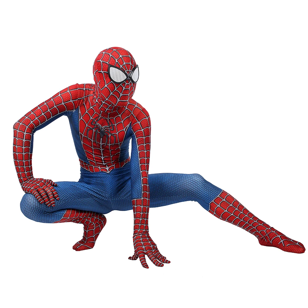 Для взрослых и детей с человеком-пауком 3 Человек-паук raimi костюм зентай для