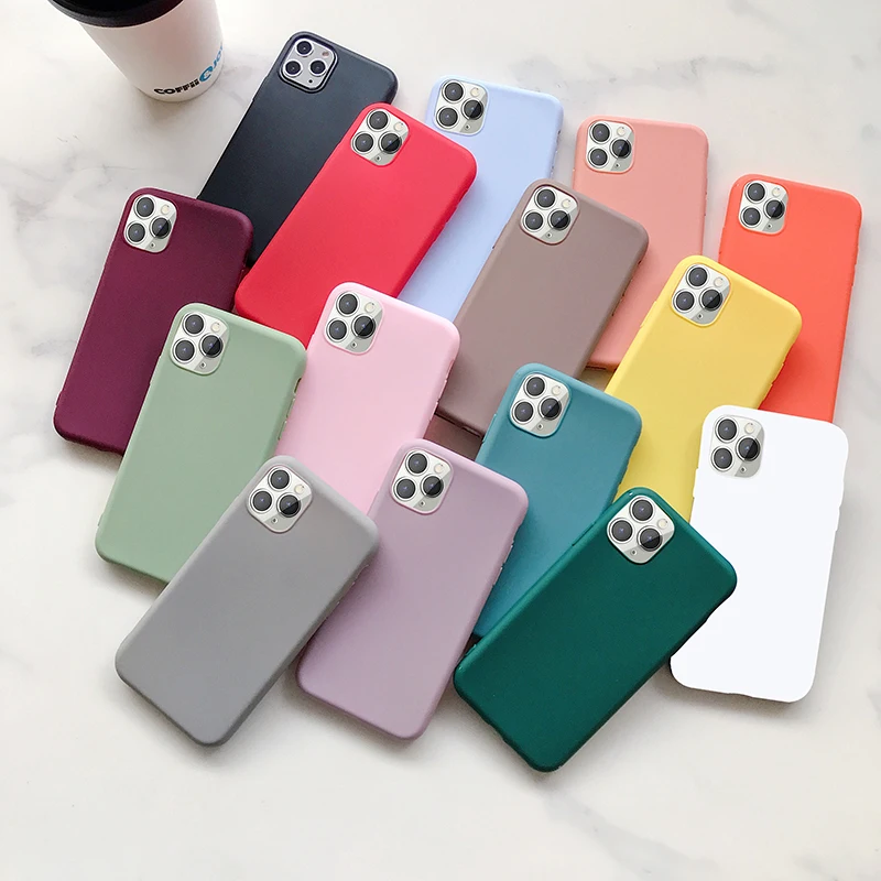 Матовый чехол для телефона iphone xr xs max 11 pro SE 2020 6 7 8 plus мягкий жидкий силиконовый