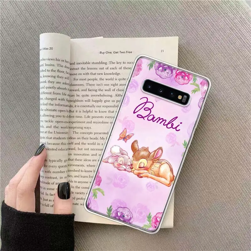 

Hot Lovely Bambi Thumper Pattern Phone Cover For Samsung Galaxy Note 20 10 9 8 S20 Ultra S10 S10E S9 S8 J6 J4 Plus Lite S7 S6 Ca