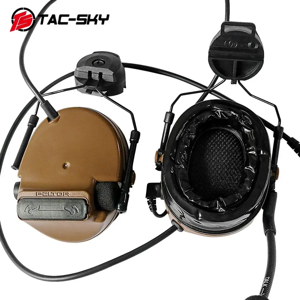 COMTAC III TAC-SKY COMTAC comtac iii шлем БЫСТРЫЙ трек кронштейн силиконовый наушник версия шумоподавление тактическая гарнитура C3CB