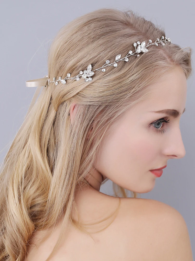 Аристократические золотые серебряные стразы Кристалл модная резинка для волос