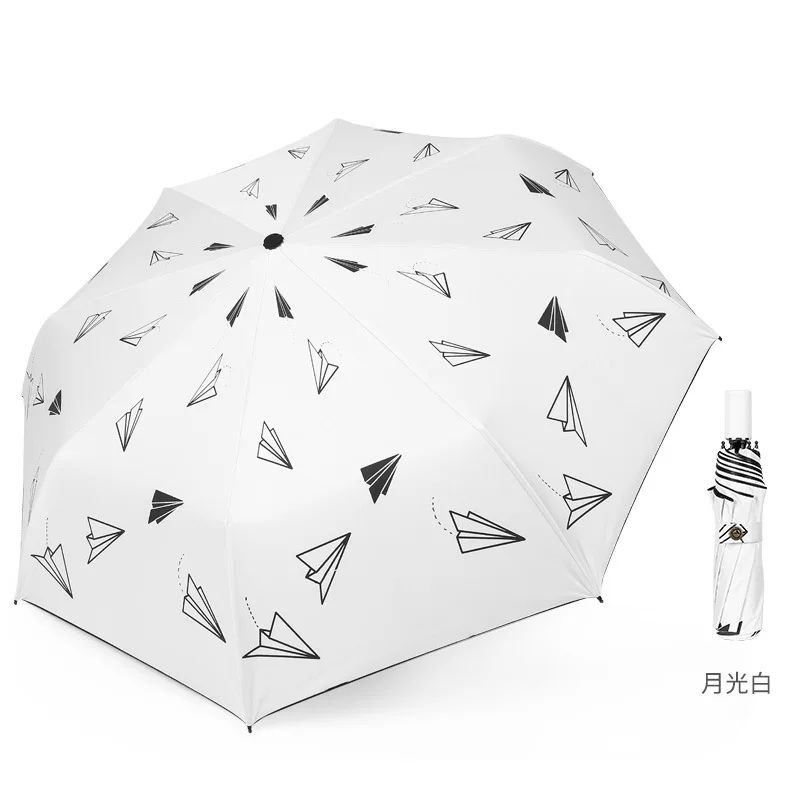 

Складной зонт из бумаги, двойного назначения, для защиты от солнца и дождя, для мужчин и женщин, виниловый солнцезащитный Зонт с УФ-защитой, т...