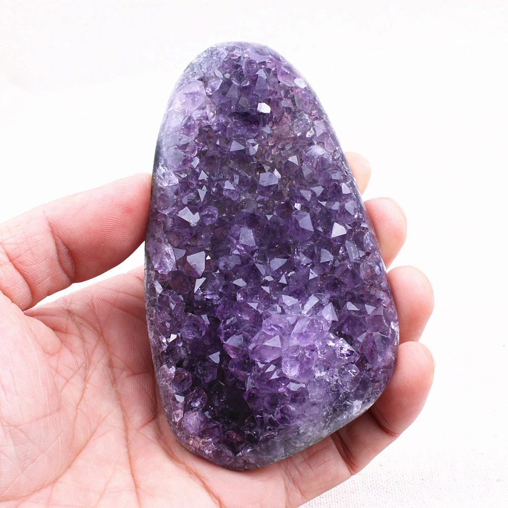 A + кристалл аметиста натуральный Уругвайский аметистовый геодезический