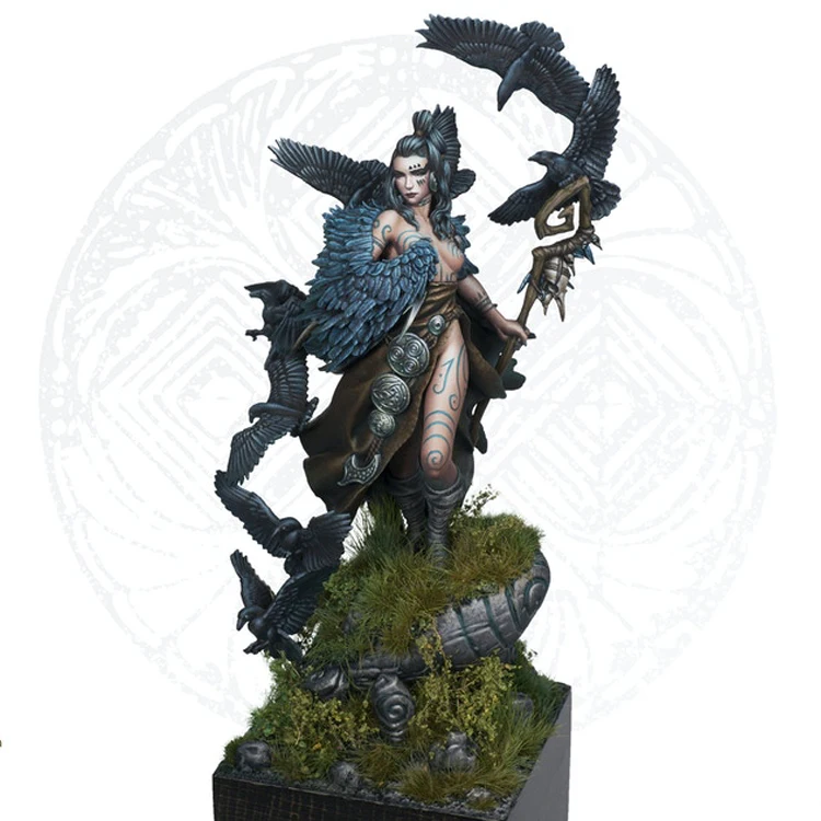 

1/24 Resin Model kit figure GK, Arthurian Legends Morgana Le Fay, Fantasy theme, Unassembled and unpainted kit