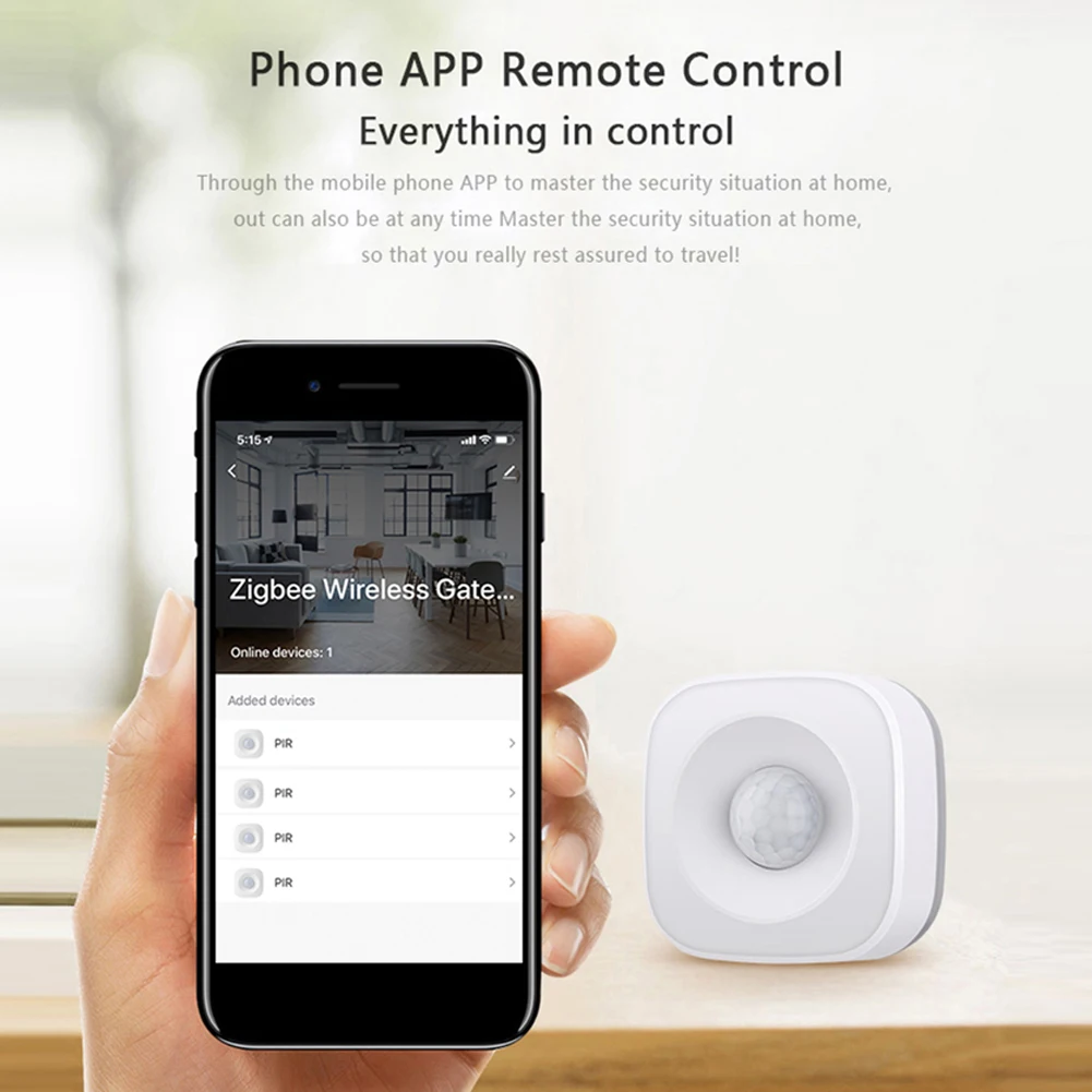 

Zigbee Wireless Motion Detector PIR Human Body Movement Sensor Smart Life App Control Alarm Remind Alexa Google Home IFTTT