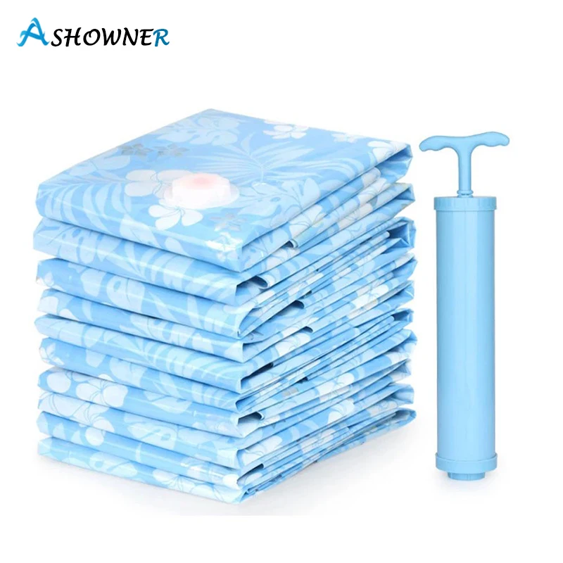 

Vacuum Storage Bag for Compressed Clothes Vacuum Bag for Clothes Quilt Travel Compression Bag Blanket Clothes Quilt Organizer