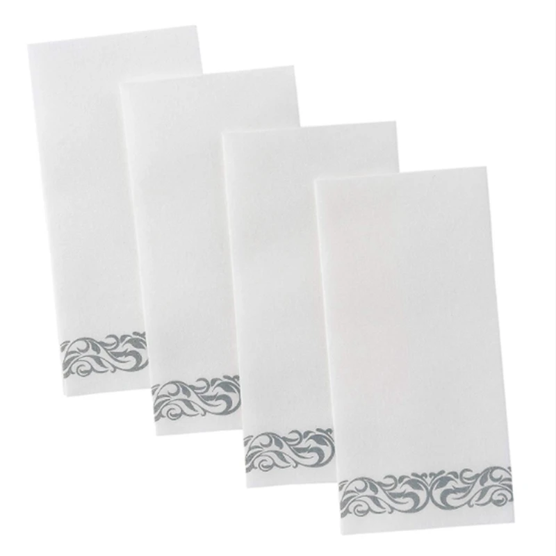 100 шт одноразовые полотенца для рук, бумажные салфетки для ванной, Свадебные вечерние салфетки для отелей, мягкие и абсорбирующие бумажные с... от AliExpress WW