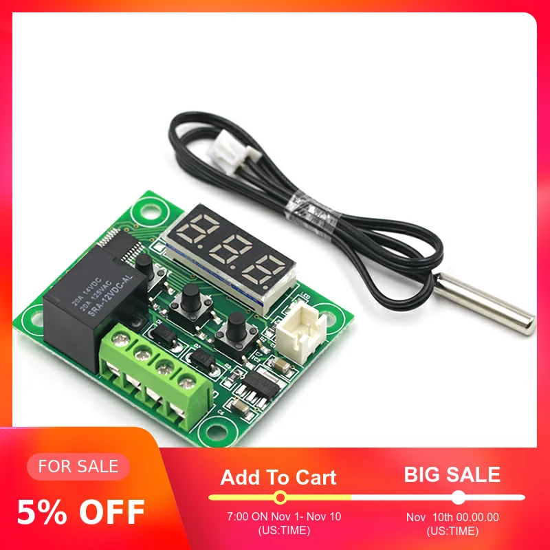 W1209 DC 12 В температура отопления охлаждения термостат контроль температуры