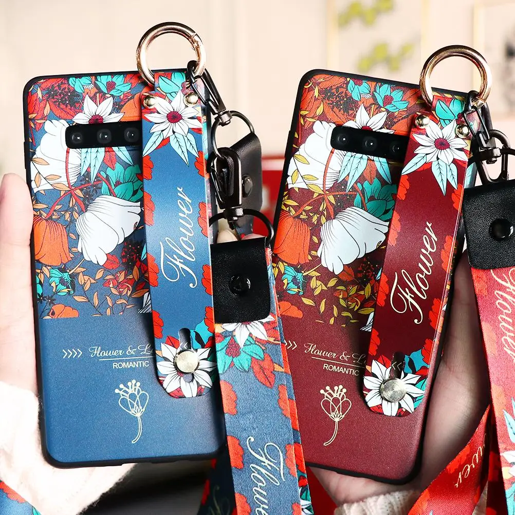 Ремешок на запястье лента для рук чехол Samsung Galaxy A70 A51 A71 A50 A40 A7 A9 2018 Note 10 Plus 8 9 5
