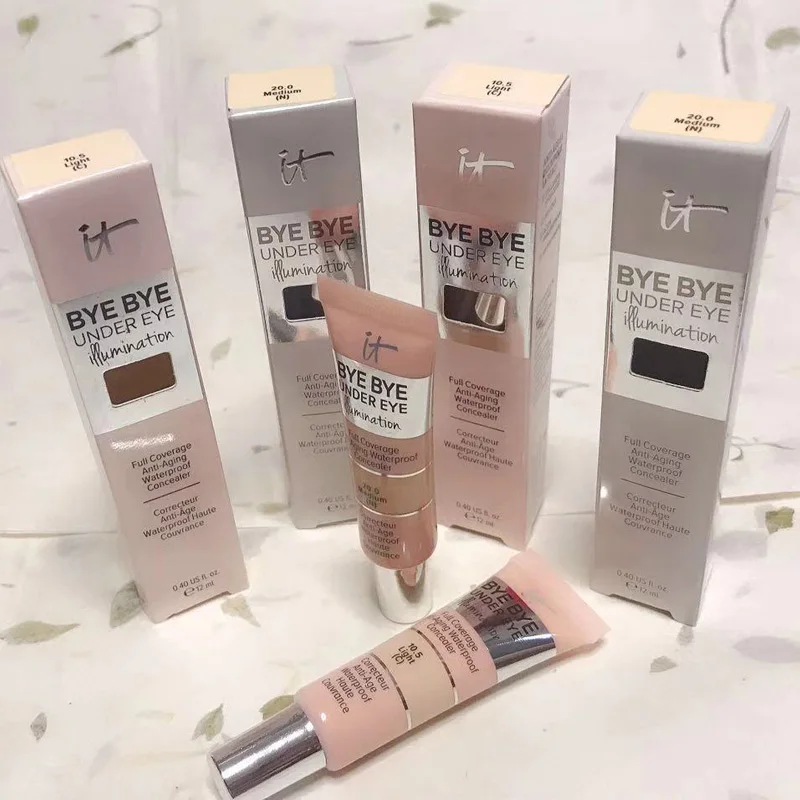 

10 шт./лот It Cosmetics Bye подсветка для глаз консилер полное покрытие крем для глаз водостойкий консилер основа для макияжа