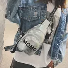 Стильная поясная сумка для женщин, нагрудная сумочка из искусственной кожи с принтом Момо, однотонная уличная спортивная сумочка на бедро, клатч через плечо из искусственной кожи