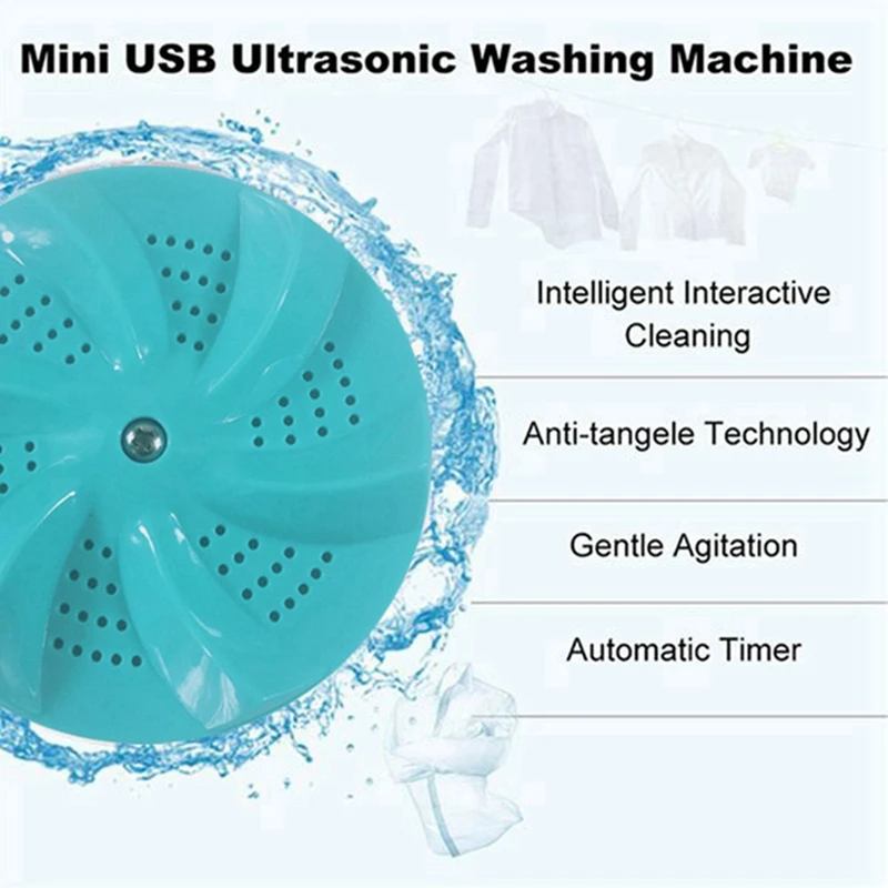 

Cleaner Chainmail Cleaning Scrubber with Hanging Ring & Turbo Washing Machine, Ultrasonic Technology Vortex Washer