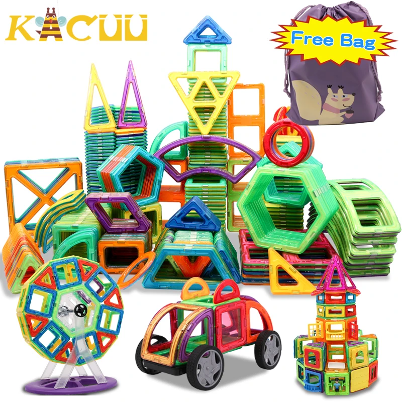 Свободная сумка большой магнитный дизайнерский Строительный набор модель и