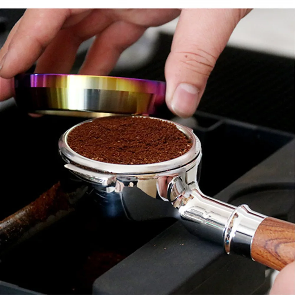 

51mm 53mm 58mm Stainless Steel Intelligent Dosing Ring Brewing Bowl Coffee Powder For Espresso Barista Funnel Portafilter