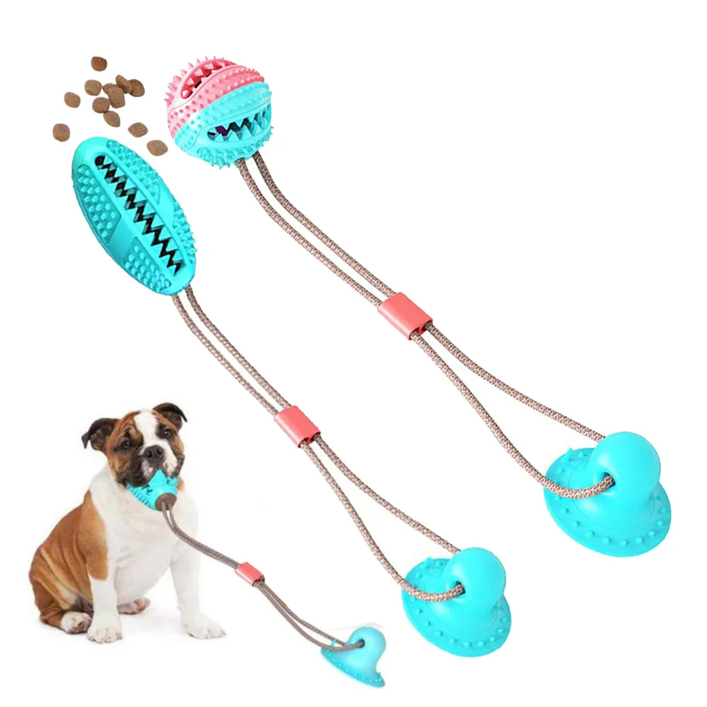 Pet интерактивные игрушки для собак дозатор корма для домашних животных игрушка эластичный шар жевательные игрушки для собак для домашних животных молярный зуб Чистящая Щетка