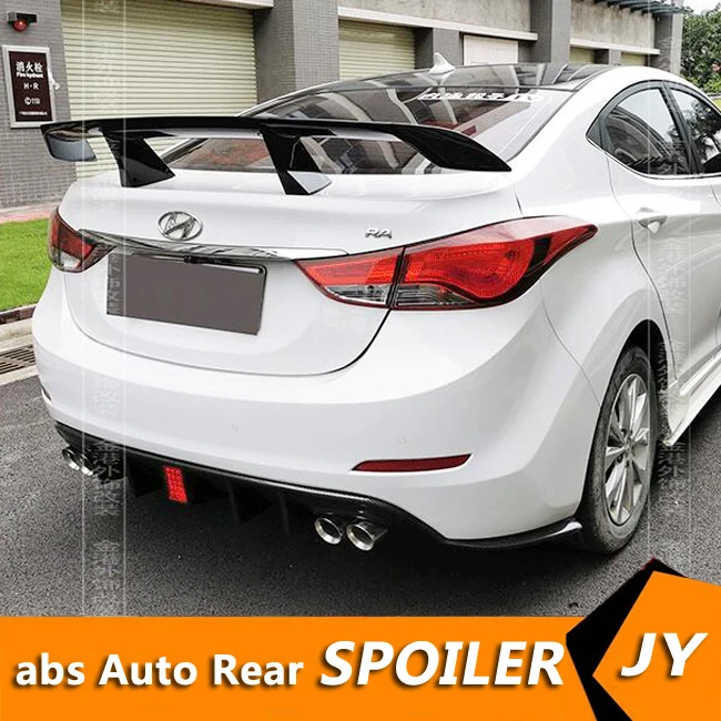 

Универсальный Спойлер для Hyundai ELANTRA Sedan TF 2006-2018 Avante спойлер из АБС-пластика цвет заднего крыла автомобиля задний спойлер