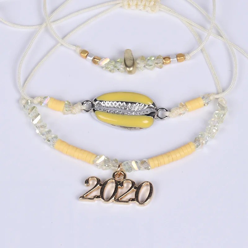 Бохо океан оболочки 2020 бусины Подвески Браслеты Набор ручной работы