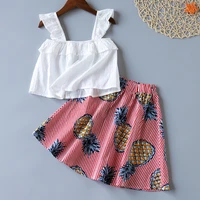 cute cartoon girls clothes t shirtshorts 2pcs children clothes suits new summer baby girl clothes boys girls sleeveless sets