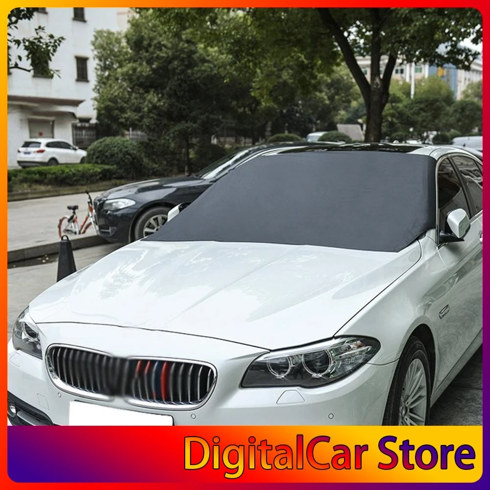 

Car Front Windshield Snow Cover Anti-Frost Cover Half Cover Car Clothing Magnetic Front Protection Cover Magnet Snow File