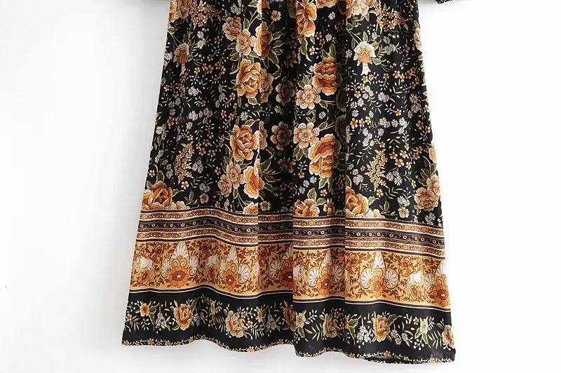 Винтажное шикарное Женское Платье макси с длинным рукавом галстуком-бабочкой