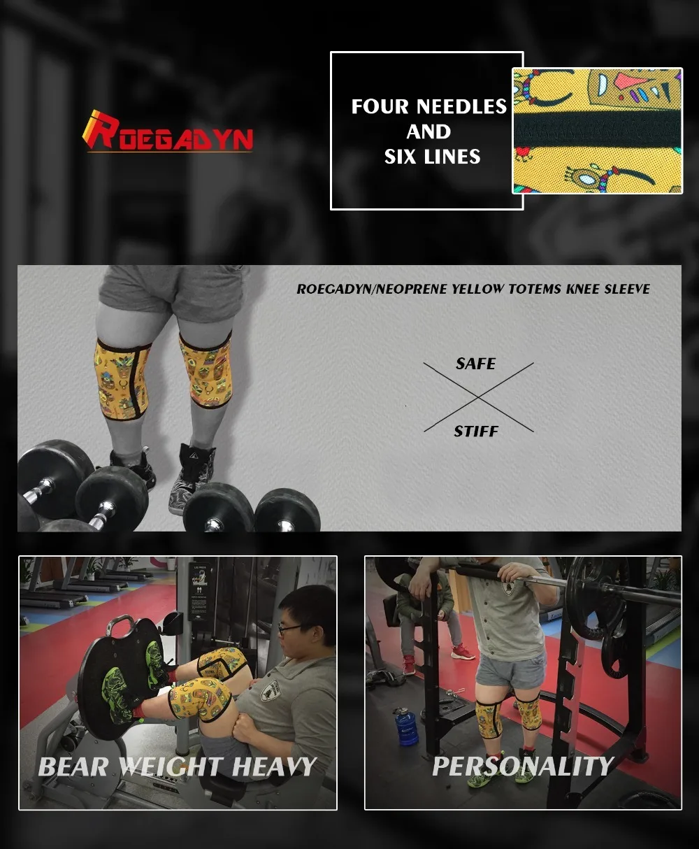 Профессиональный CrossFit колено рукав 30 см длина 7 мм неопрен компрессионный колено поддержка брекет для тяжелой атлетики, глубокий приседания, DeadLift