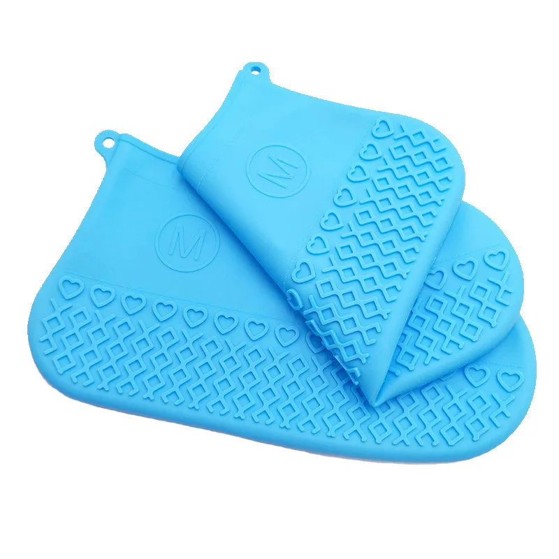 Складной чехол для дождевой обуви водонепроницаемая резиновая