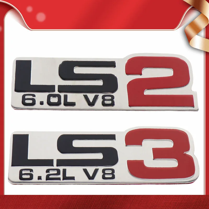 LS2 6.0L V8 LS3 6.2L Engine автомобильный брызговик боковой багажник значок наклейка