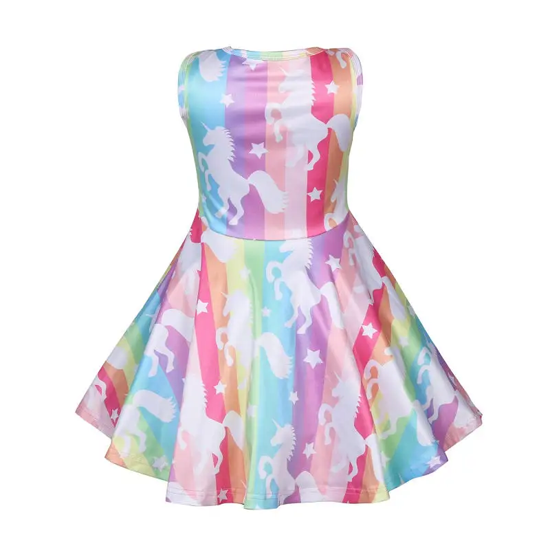 Праздничное платье детский костюм принцессы для девочек с единорогом и детская